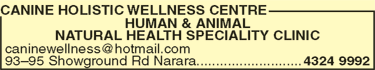 Canine Holistic Wellness Centre - Vets Newcastle 7
