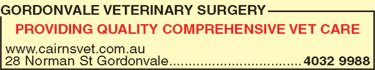 Gordonvale Veterinary Surgery - Vets Newcastle 1